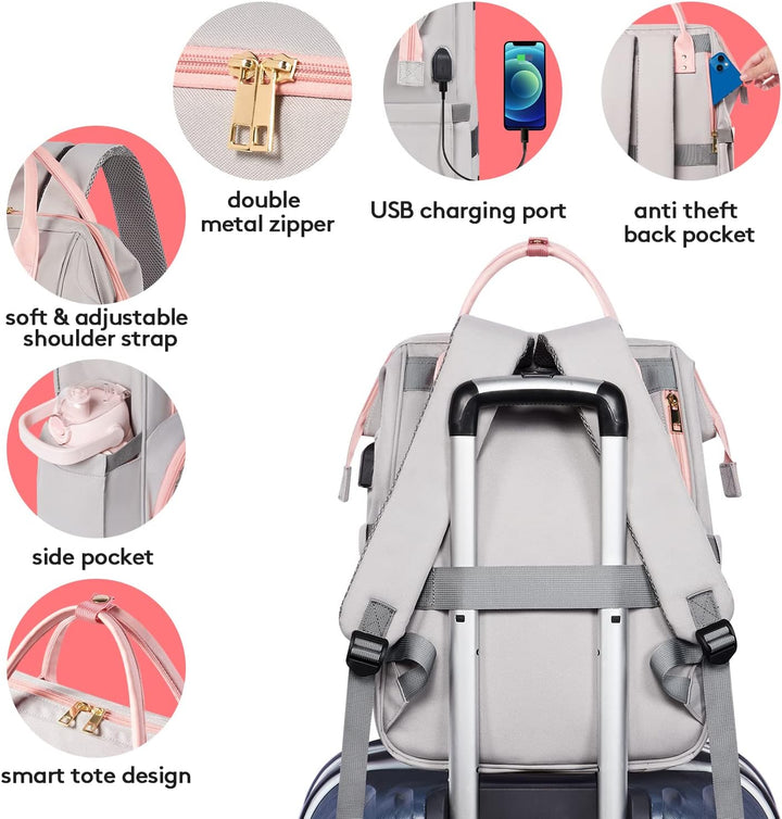 Kaome Mochila de Almuerzo 15.6 Pulgadas Mochila para Laptop para Mu...