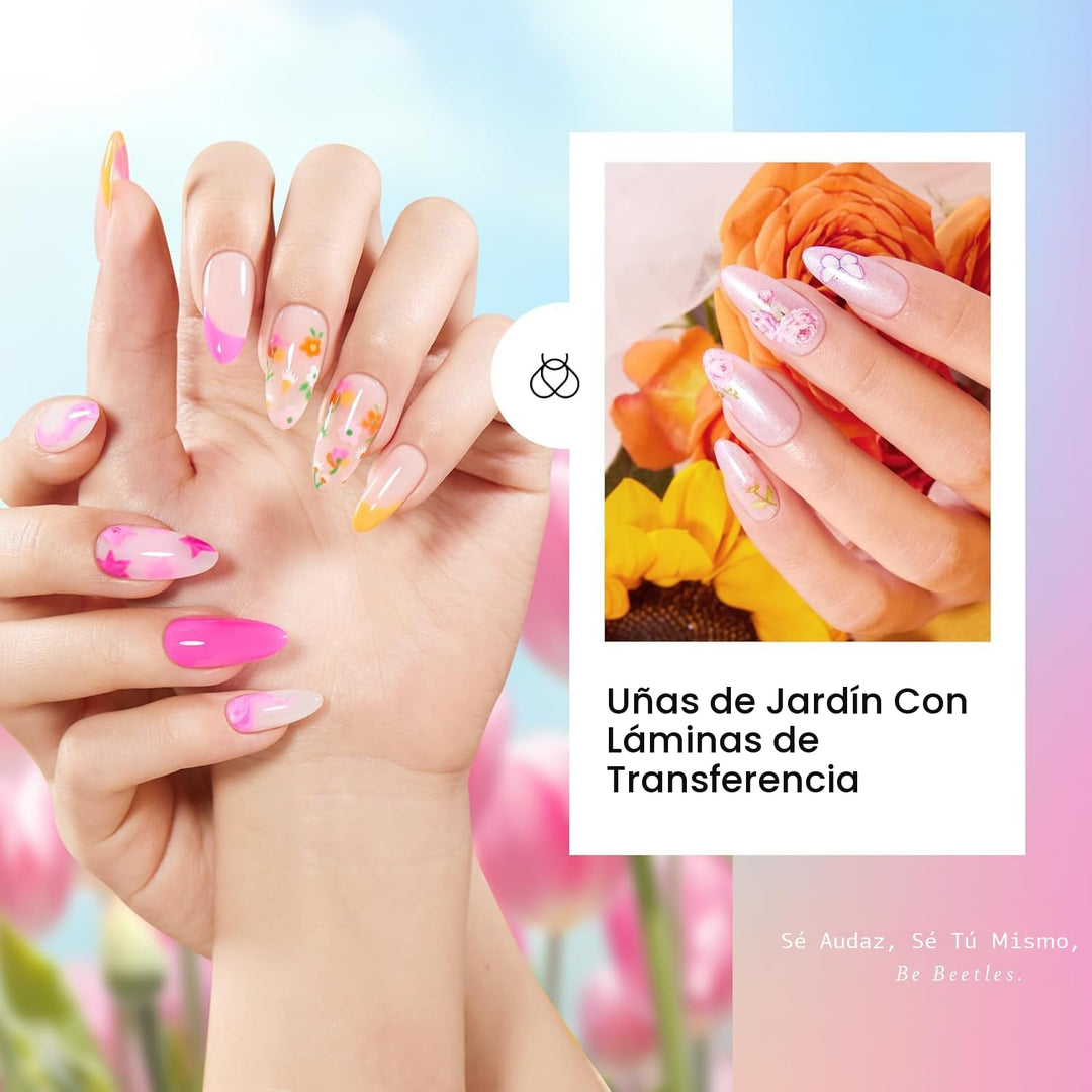 beetles Gel Polish Kit - Esmalte de uñas de 36 colores pastel azul...