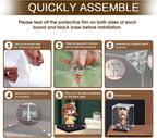 Vitrina de acrílico para figuras de acción, Sin luz LED, 6 x 6 x 8 inches