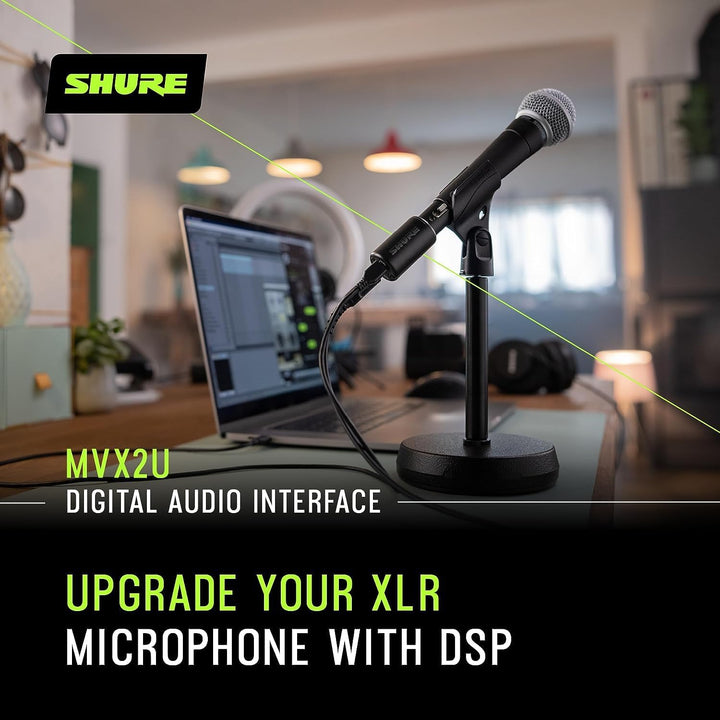 Shure MVX2U + Shure SM57