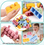Mega bloques multicolores para niños pequeños de 1 a 3 bloques de
