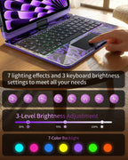 Funda de teclado Bluetooth inalámbrica de 360 ° para iPad Air de 13