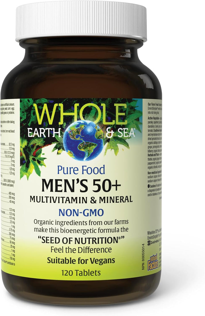 Natural Factors Whole Earth &amp; Sea - Multivitamínico y mineral p...