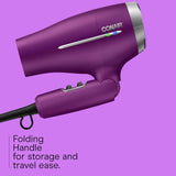 Conair Worldwide Secador de pelo con mango plegable con concentrado...