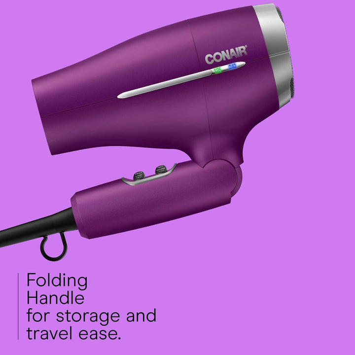 Conair Worldwide Secador de pelo con mango plegable con concentrado...