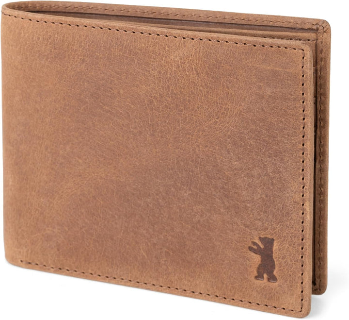 BERLINER BAGS Cartera de cuero genuino para hombre, bloqueo RFID, p...