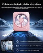 Otlonpe Ventilador de escritorio portátil personal, pequeño ventila...