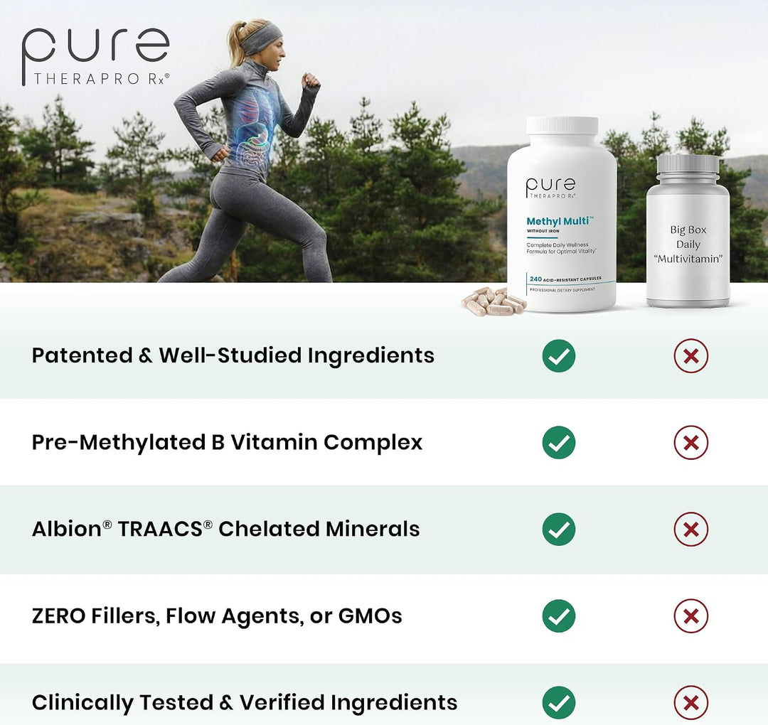 Pure Therapro Rx Multivitamínico metilado para hombres y mujeres |...