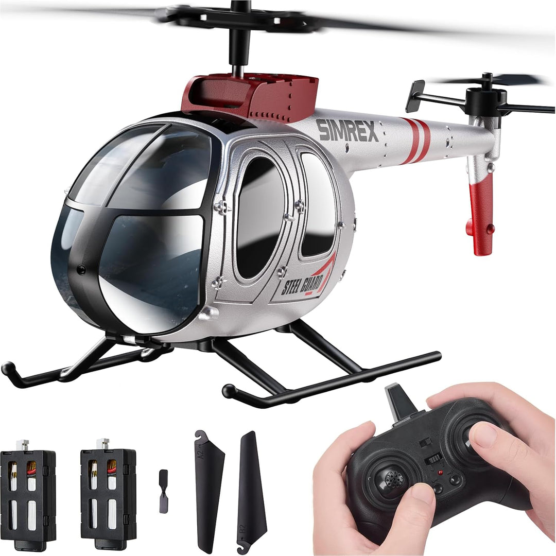 SIMREX Helicóptero RC, Juguete de Helicóptero a Control Remoto para...