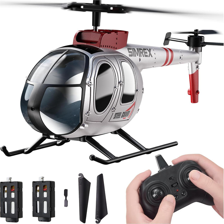 SIMREX Helicóptero RC, Juguete de Helicóptero a Control Remoto para...