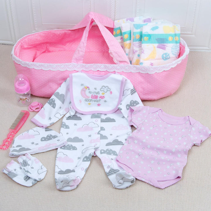 PEDOLLTREE Juego de 13 muñecas Reborn para niña, accesorios con moi...