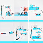 Mysterystone Experimento de ciencias para niños Kit de electricidad y magnetismo para estudiantes Kit STEM Kit de laboratorio de física Kit de placa de circuito básico para principiantes