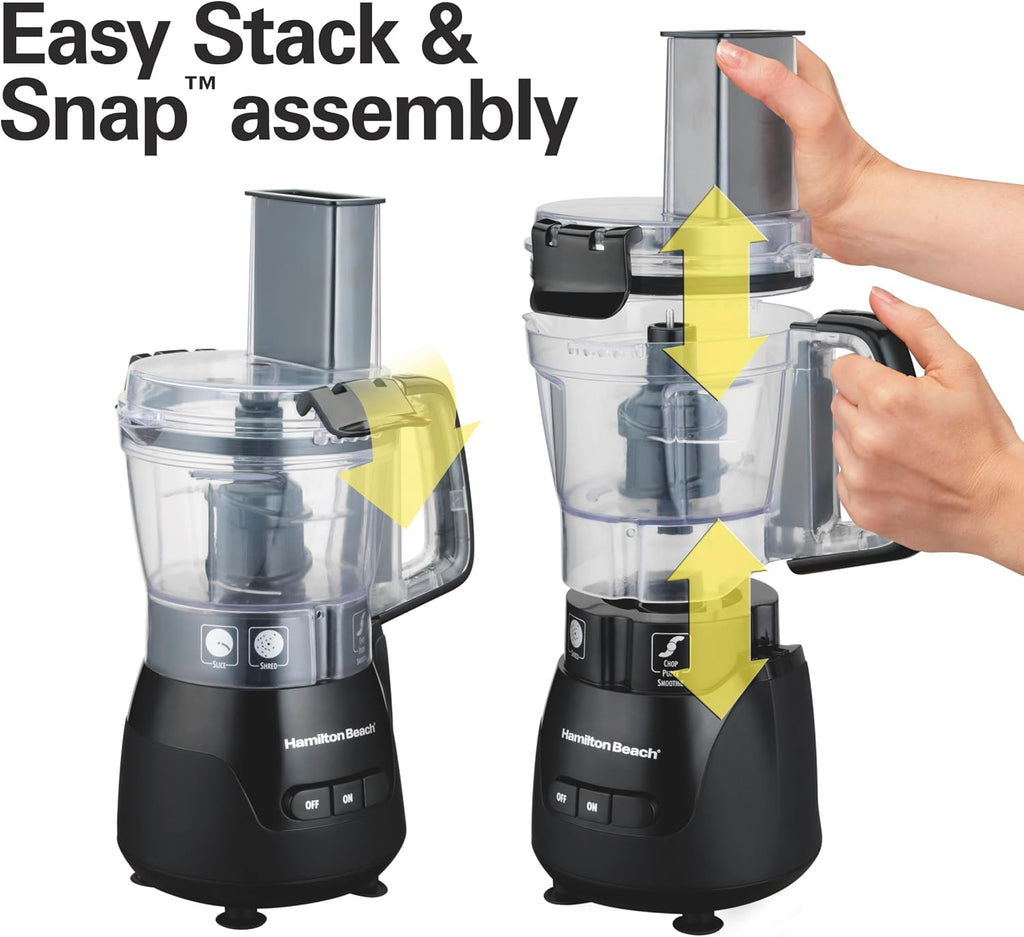 Hamilton Beach Stack & Snap Mini procesador de alimentos y picador de