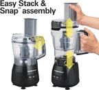 Hamilton Beach Stack & Snap Mini procesador de alimentos y picador de