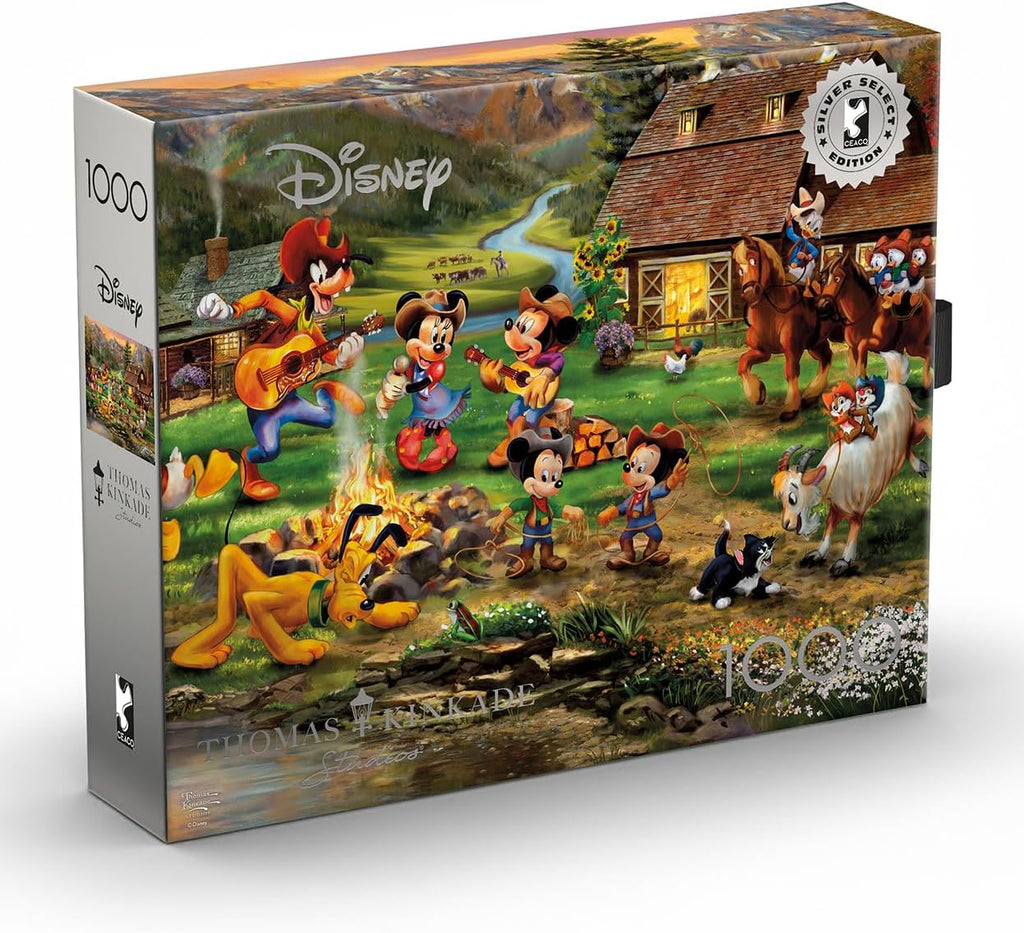 Thomas Kinkade Disney - Rompecabezas de Mickey de 1000 piezas para adultos