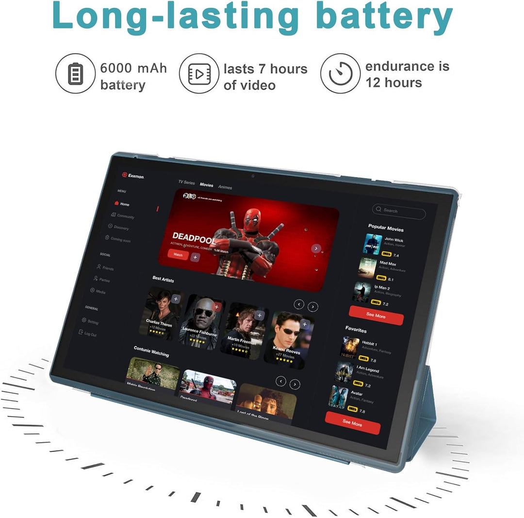 Tableta Android de 10 Pulgadas con Estuche y Lápiz Táctil Tabletas...