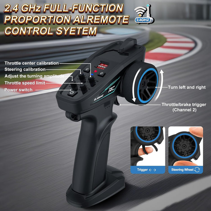Nikuku Auto de control remoto rápido, 38 KPH de alta velocidad todo...