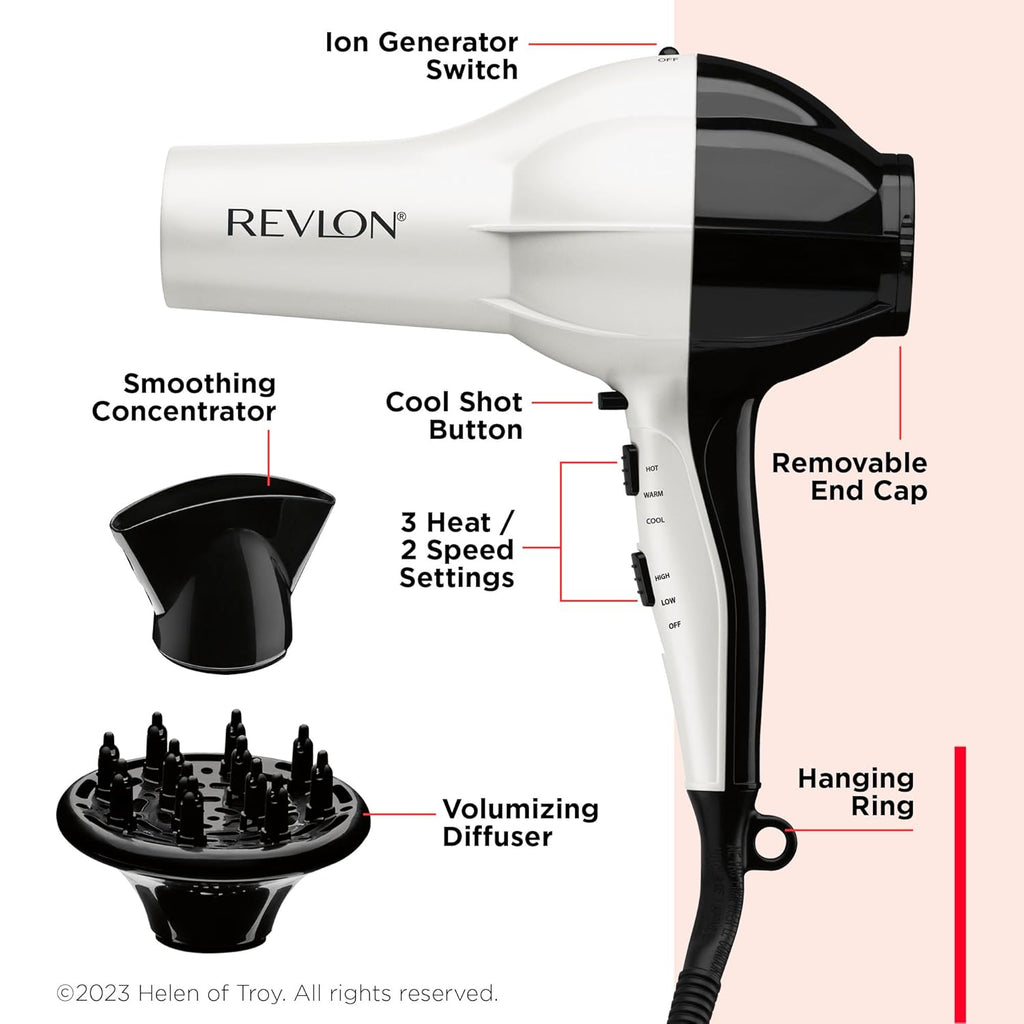 Secador de pelo Revlon con difusor 1875 W