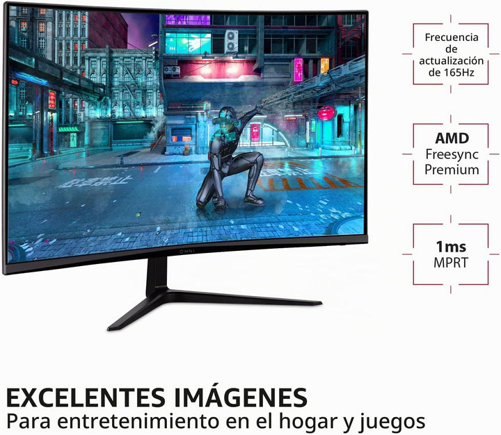 ViewSonic VX3218C-2K Monitor curvo para juegos de 32 pulgadas, 1440...