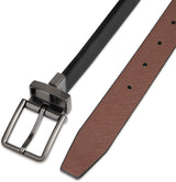 Calvin Klein Cinturón de cuero reversible para hombre, estilo moder...