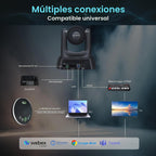 TONGVEO Sistema de cámara de conferencia PTZ con seguimiento automático AI con micrófonos Bluetooth, zoom óptico 3X USB3.0 1080P 60fps, solución de videoconferencia todo en uno gran angular de 93°