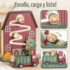 Lehoo Castle Juguetes Montessori de madera para niños de 1 año, juguete de