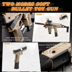 Pistola de juguete de dos modos, rifle de expulsión con 80 balas suaves, 40 conchas, 2 clips, pistolas de juguete de bala suave, juegos de disparos al aire libre, Navidad, Halloween, regalos de cumpleaños