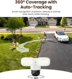 REOLINK TrackFlex Reflector WiFi, 4K 360° PTZ Cámara de reflector de doble