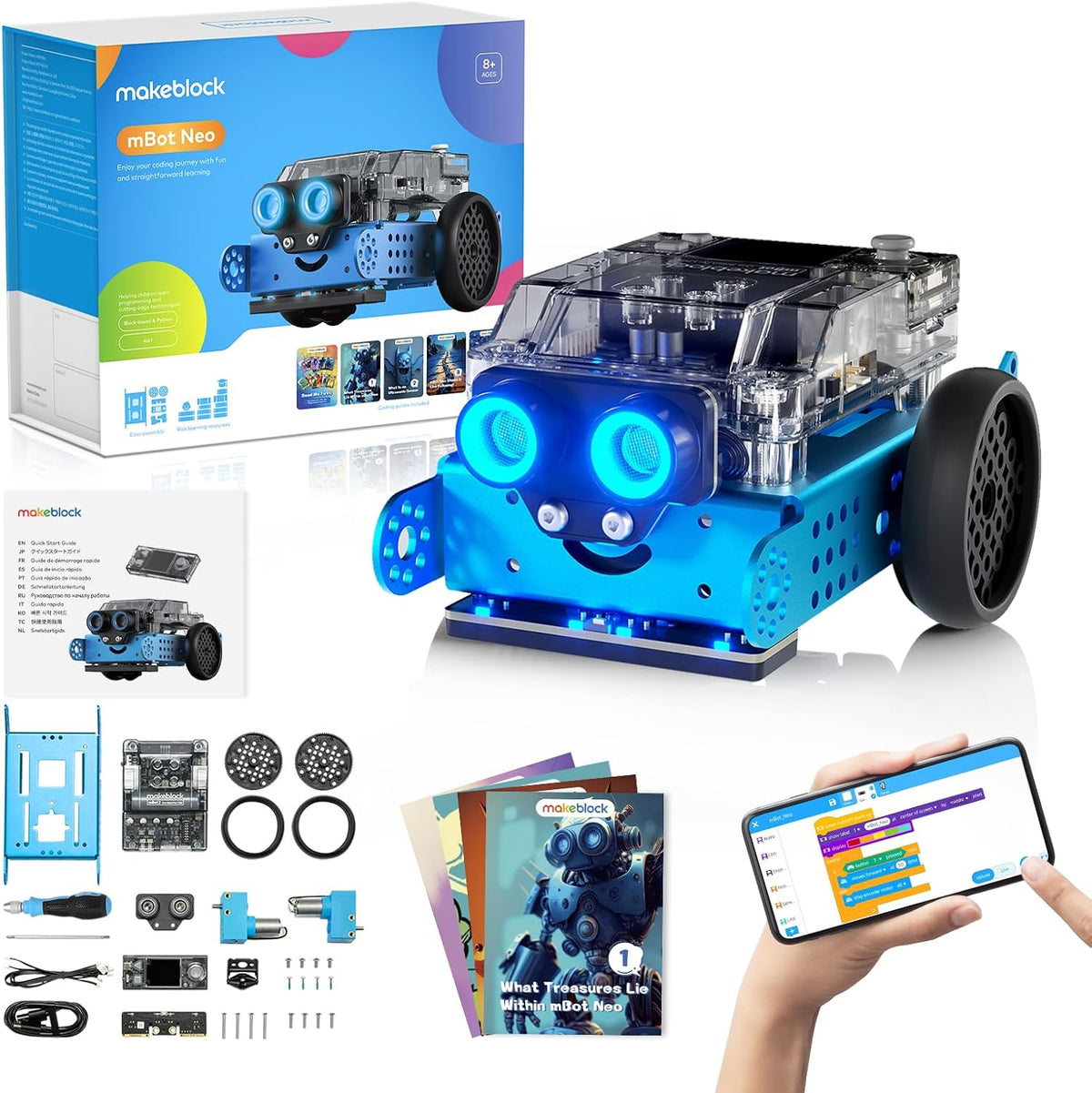 Makeblock mBot2 Robot de codificación para niños, soporte de aprendizaje de