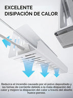 Bandeja de Gestión de Cables Sin Taladro para Debajo del Escritorio, Gestión de Cables de 14 pulgadas, Abrazadera Sin Perforaciones, Bandeja de Cables de Metal, Organizador de Cables, Cesta