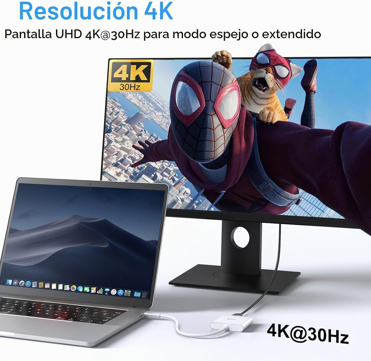 Adaptador USB C a HDMI,Adaptador USB-C Hub Multipuerto Convertidor...