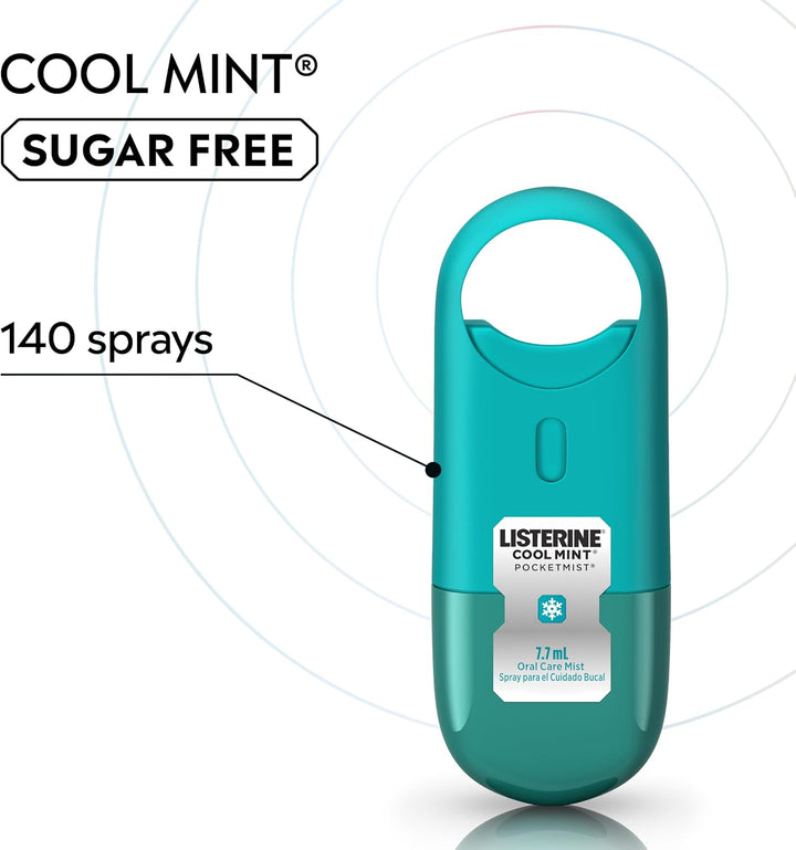 Listerine Cool Mint Pocketmist, espray de cuidado bucal para un ali...