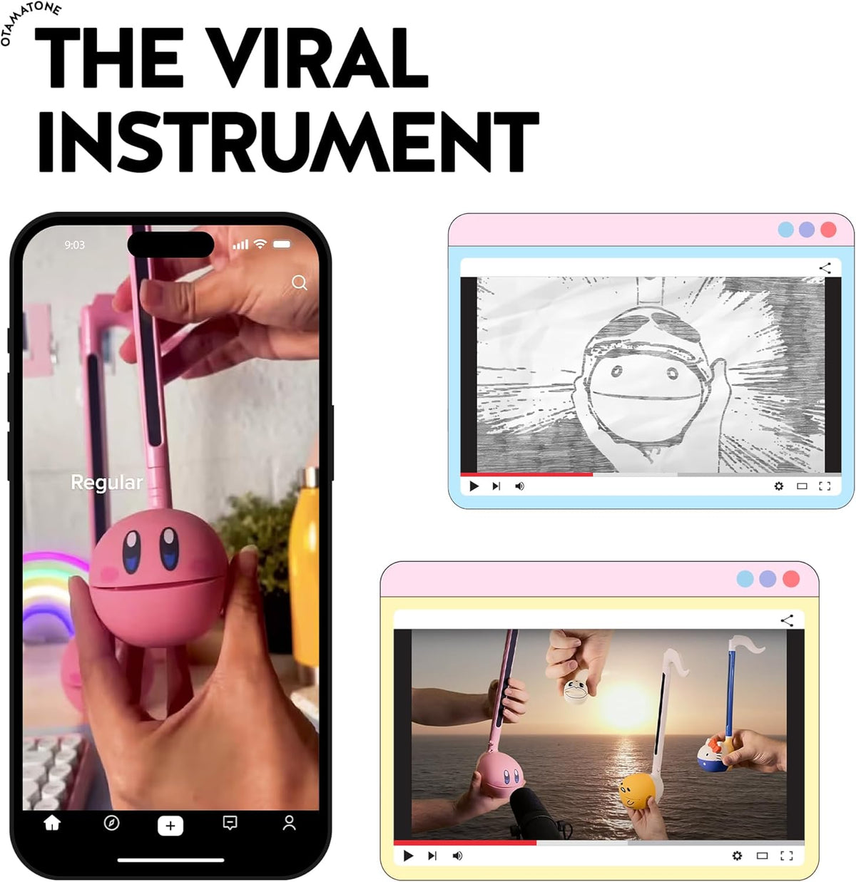 Otamatone instrumento musical sintetizador electrónico japonés - Unicorn