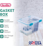 Sterilite Caja de almacenamiento de juntas con tapas para el hogar y la