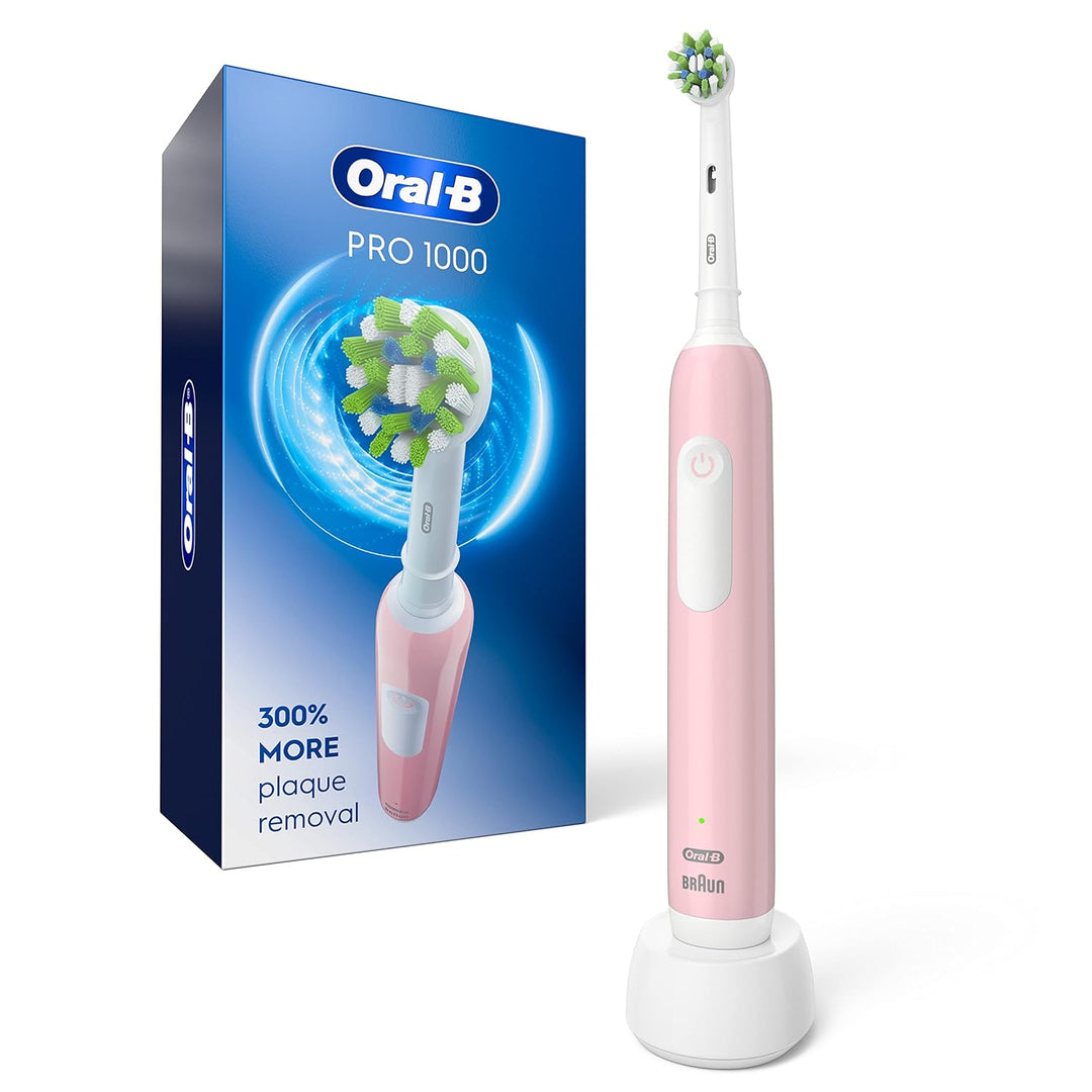 Oral-B Cepillo de dientes eléctrico recargable Pro 1000, color rosa