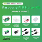 Seeed Studio Raspberry Pi 5 Starter Kit - 4 GB de RAM, tarjeta microSD de 128 GB precargada con SO Raspberry Pi de 64 bits
