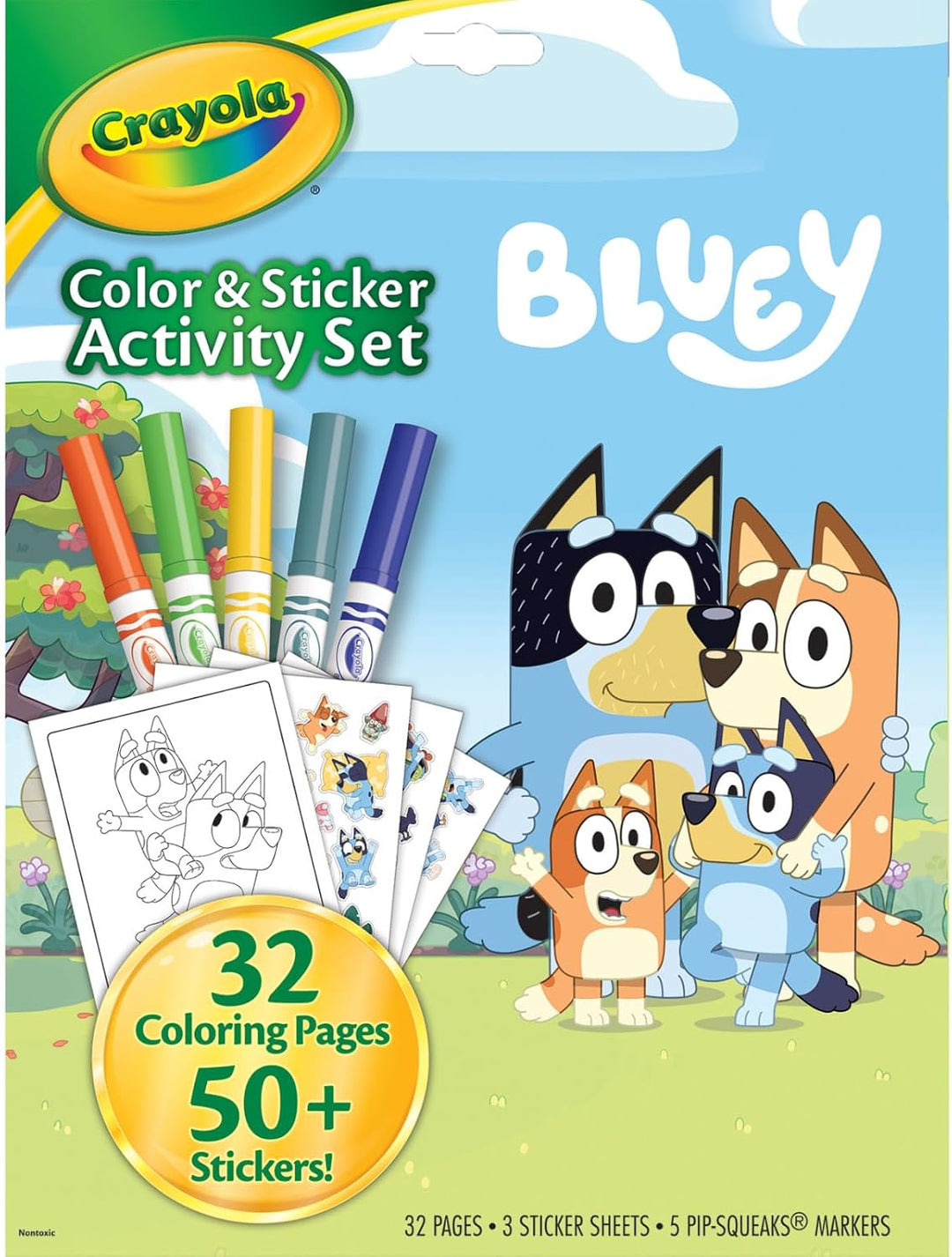 Crayola Juego de actividades de color y calcomanías Bluey