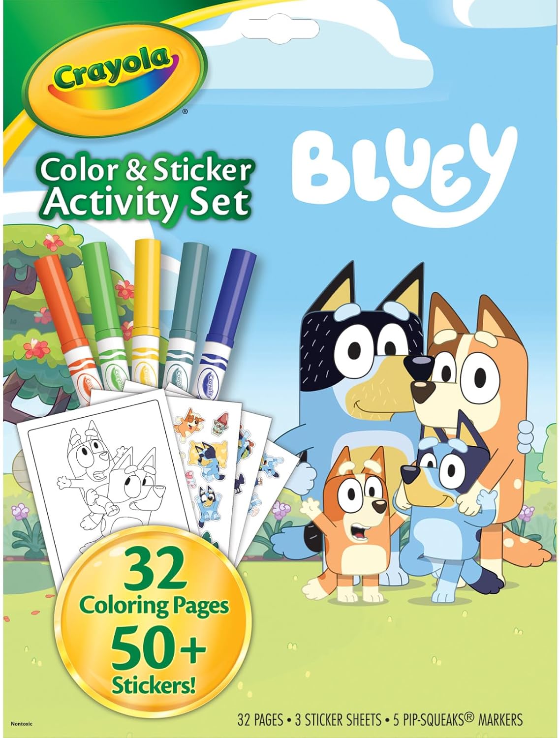 Crayola Juego de actividades de color y calcomanías Bluey