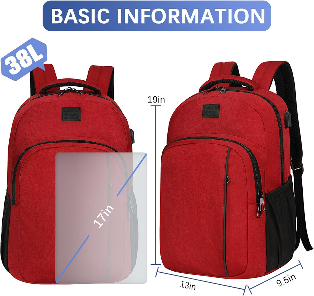 LARIPOP Mochila para laptop de viaje, de 15.6 pulgadas, mochila par...