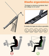DICMKY Soporte de Montaje para Laptop de Coche Bandeja Portador del...