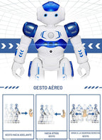 KingsDragon - Robot RC, juguetes para niños, gestos y detección programable, robot inteligente a control remoto para niños de 3 a 8 años, regalo de cumpleaños