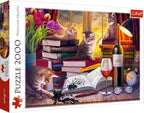 Trefl Cat's Evening - Rompecabezas de 2000 piezas 37.8"x26.9"