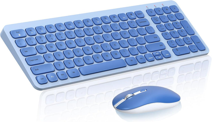 Cimetech - Juego de teclado y mouse inalámbricos compacto de tamaño...