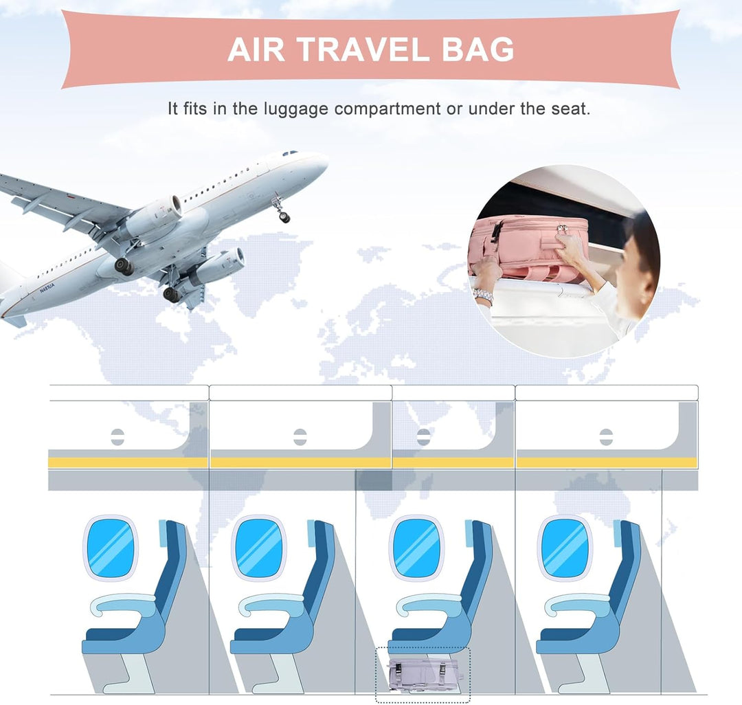 coowoz Mochila de mano para mujeres y hombres, mochila de viaje apr...