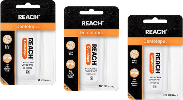 Reach Hilo dental encerado con superficie de limpieza extra ancha p...