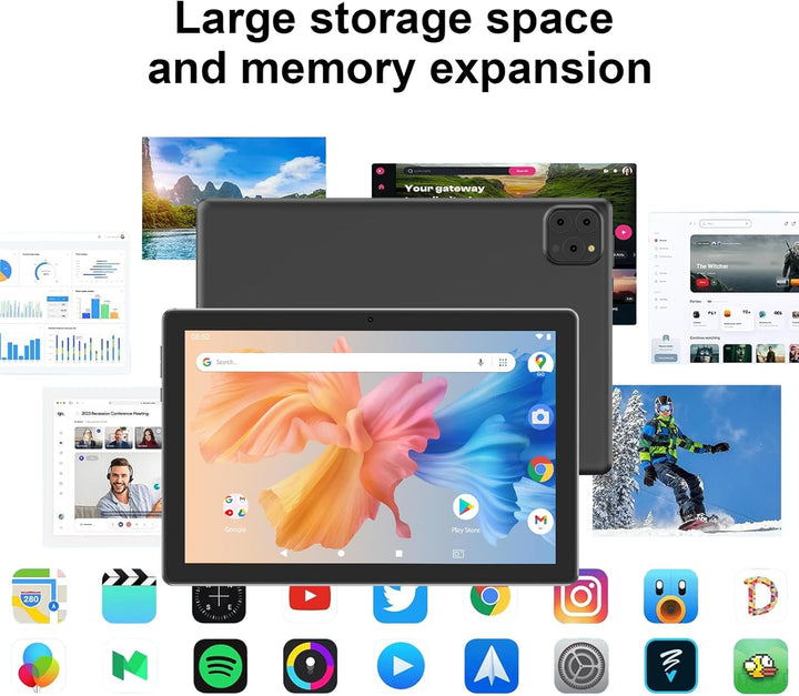 Tablet Android 15 de 10 pulgadas, 12 (3+9) GB RAM+64GB ROM, tableta...