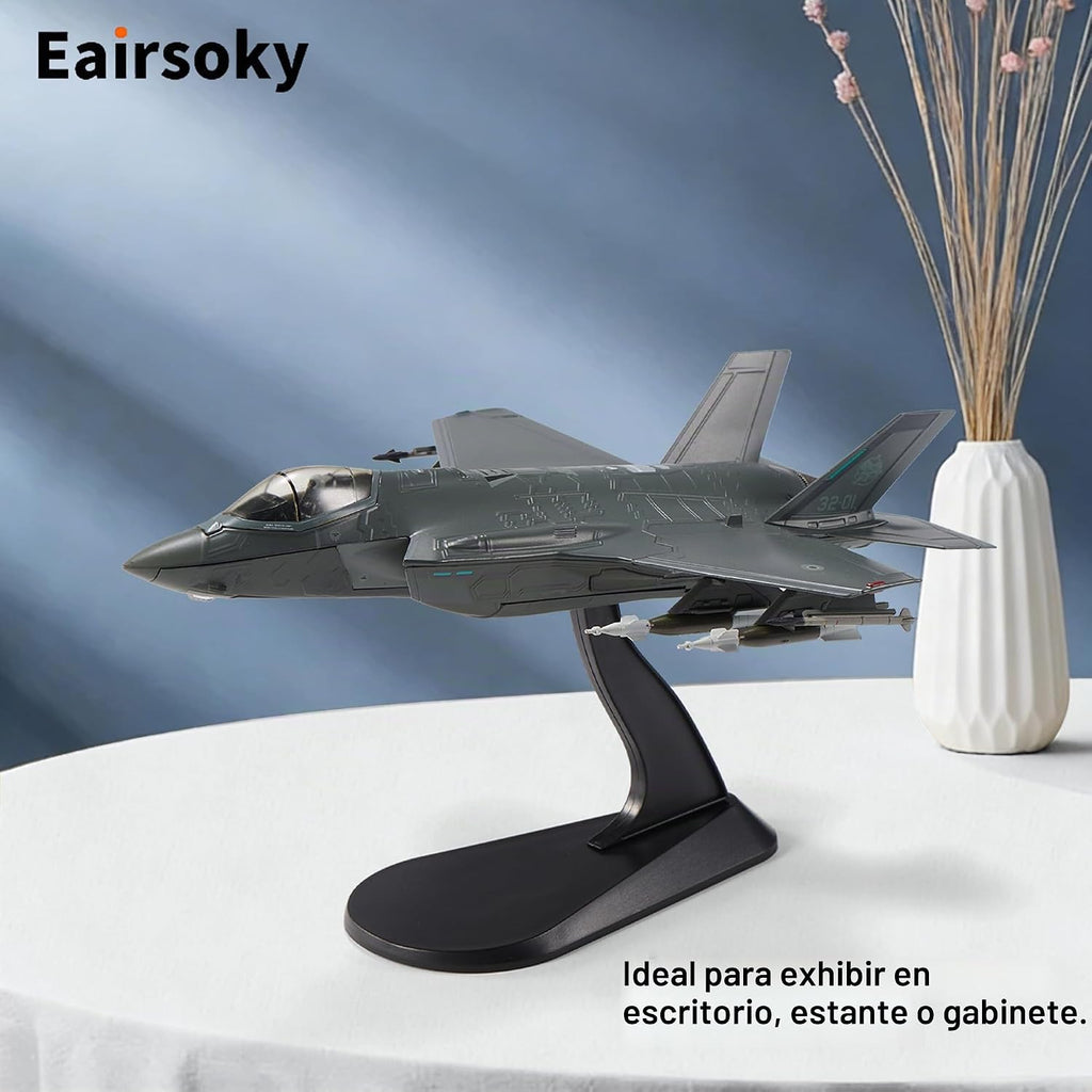 Escala 1:72 F-35A Lightning II Stealth Fighter Modelo de aeronave de fundición a presión Aviones militares Modelos de aleación para colección o regalo