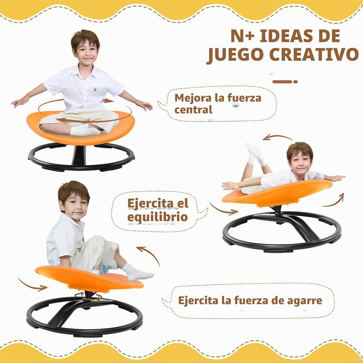 Zhenx Silla giratoria para niños autistas (de 3 a 18 años), regalo de
