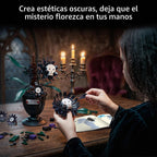 Kit de construcción de girasol de calavera gótica, regalo de decoración de