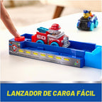 PAW Patrol Pup Squad Track Set Looping Playset y vehículo de juguete